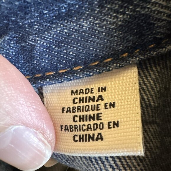 Levi's Mens 72334 Distressed XXL Blue Denim Trucker Jean Jacket Size 2XL - Picture 12 of 16